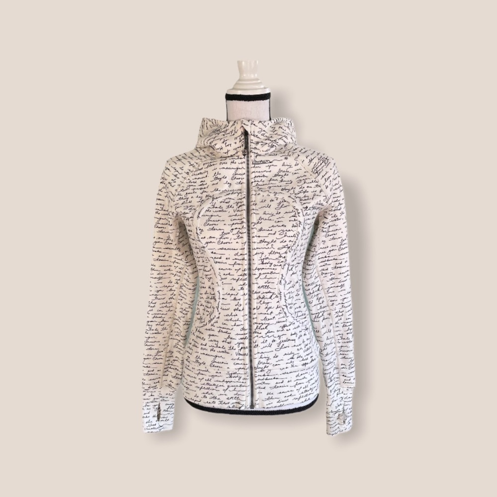 Lululemon Manifesto Script Scuba Hoodie. Sz. 4 - Picture 1 of 7